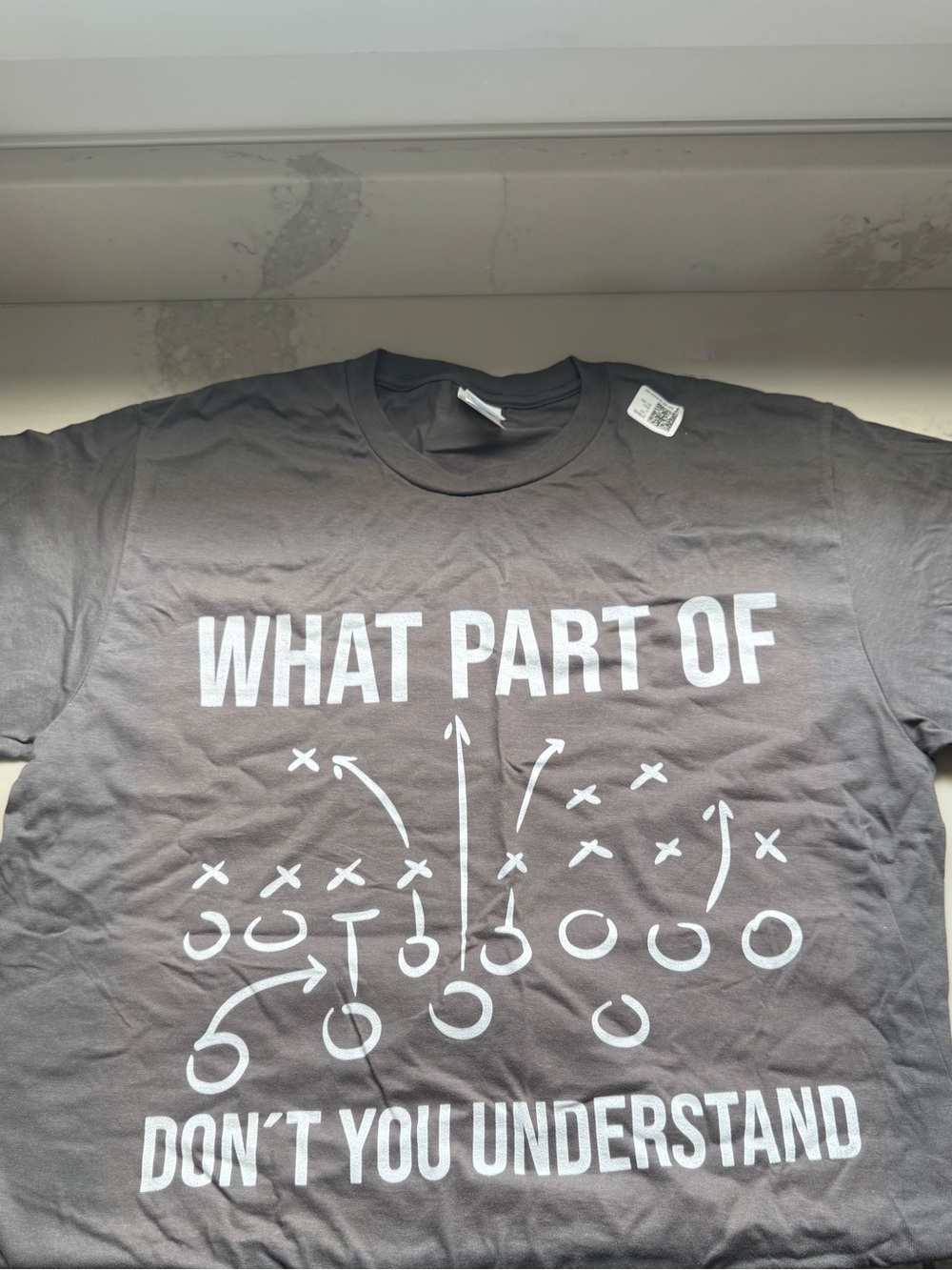 Gray Graphic Short Sleeve Tee - WHAT PART OF DON'T YOU UNDERSTAND